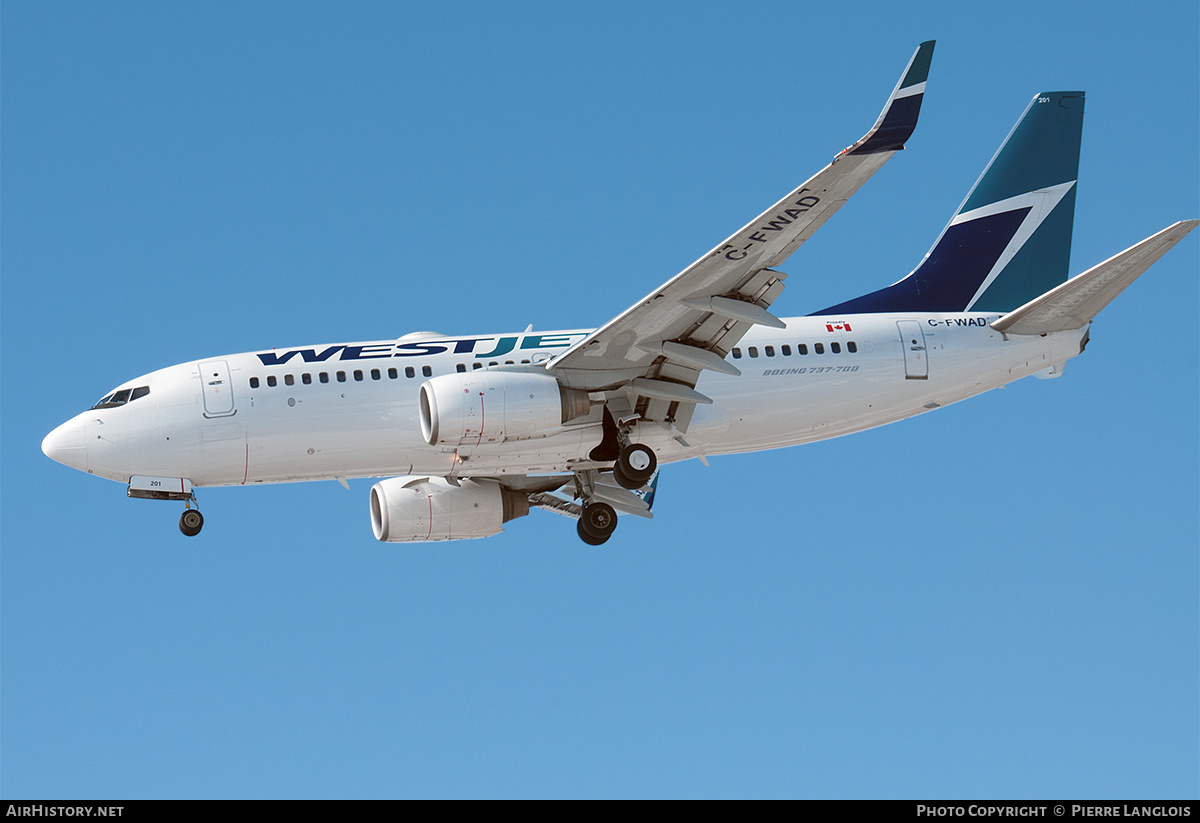 Aircraft Photo of C-FWAD | Boeing 737-7CT | WestJet | AirHistory.net #255821