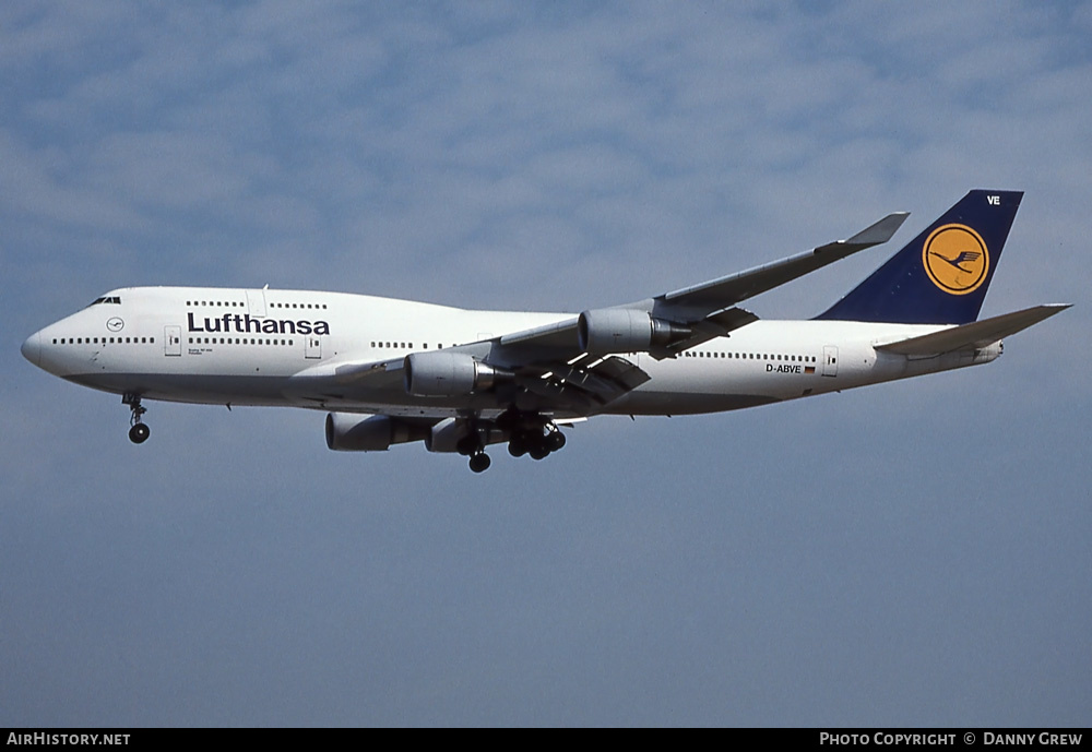 Aircraft Photo of D-ABVE | Boeing 747-430 | Lufthansa | AirHistory.net #255842