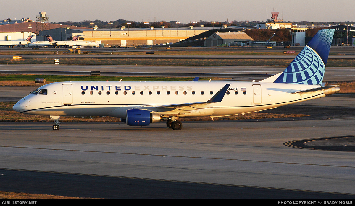 Aircraft Photo of N614UX | Embraer 175LR (ERJ-170-200LR) | United Express | AirHistory.net #255851