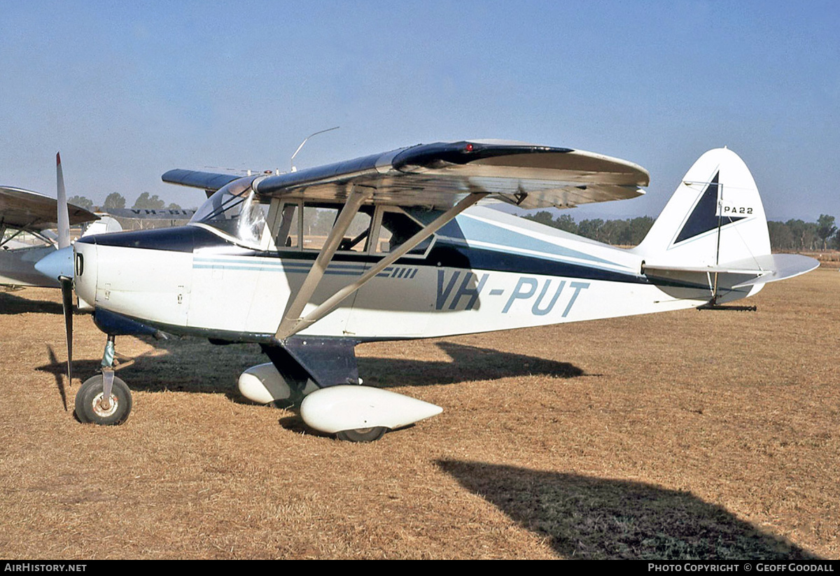 Aircraft Photo of VH-PUT | Piper PA-22-160 Tri-Pacer | AirHistory.net #255873