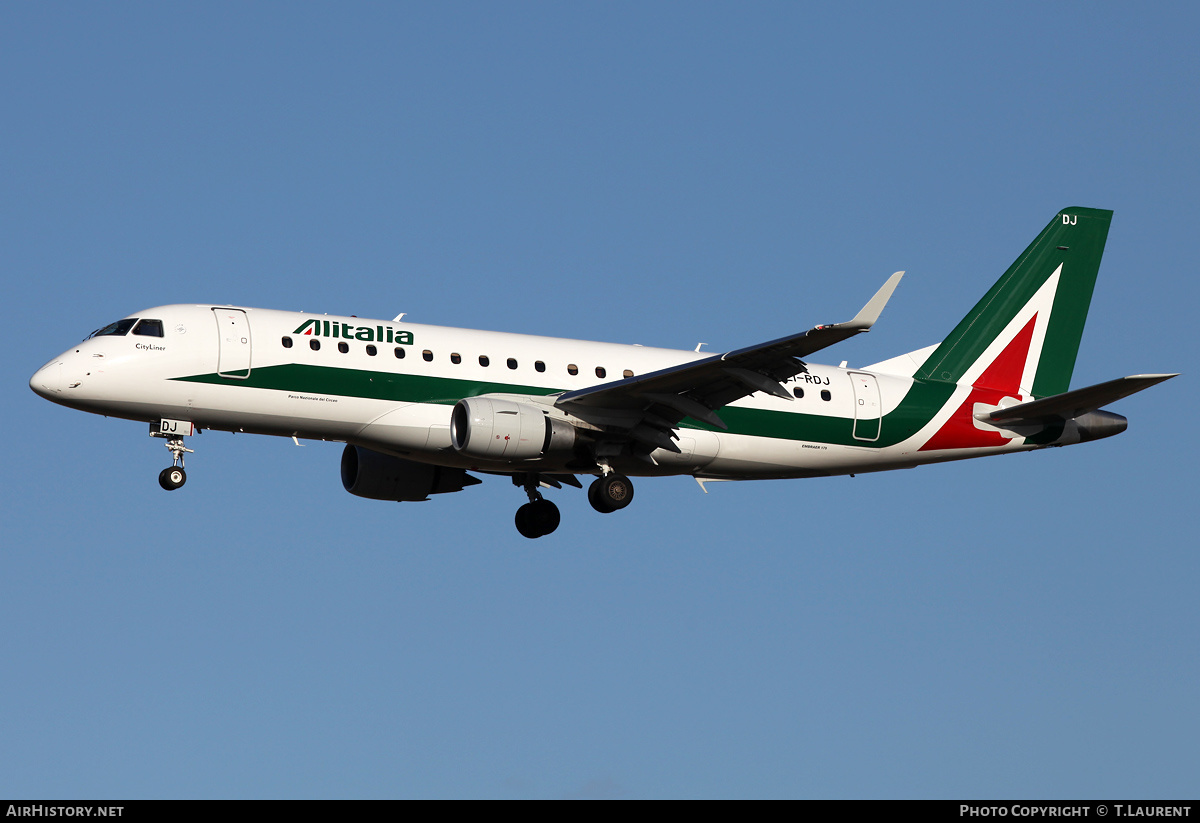 Aircraft Photo of EI-RDJ | Embraer 175STD (ERJ-170-200STD) | Alitalia CityLiner | AirHistory.net #255898