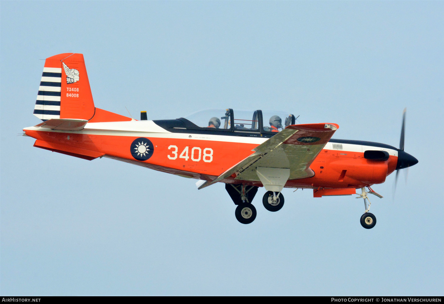 Aircraft Photo of T-3408 / 3408 | Beech T-34C-1 Turbo Mentor | Taiwan - Air Force | AirHistory.net #255915