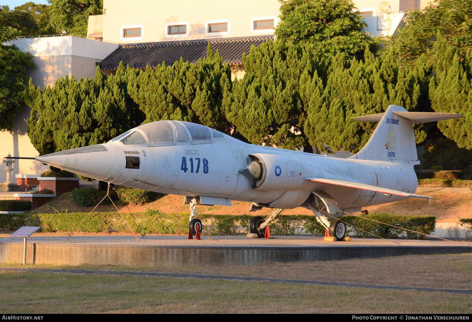 Aircraft Photo of 4178 / 61-3082 | Lockheed TF-104G Starfighter | Taiwan - Air Force | AirHistory.net #255916