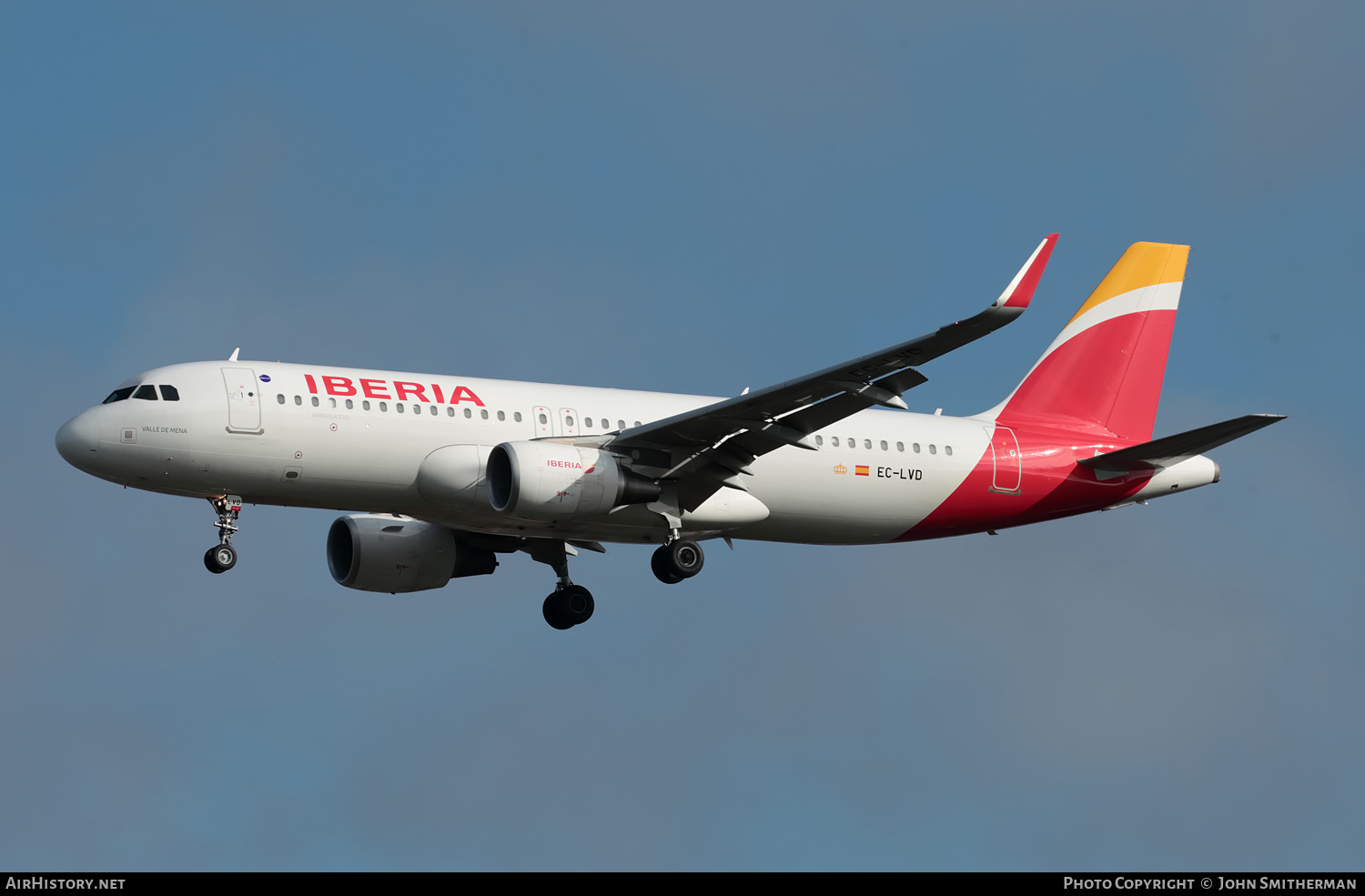 Aircraft Photo of EC-LVD | Airbus A320-216 | Iberia | AirHistory.net #255979