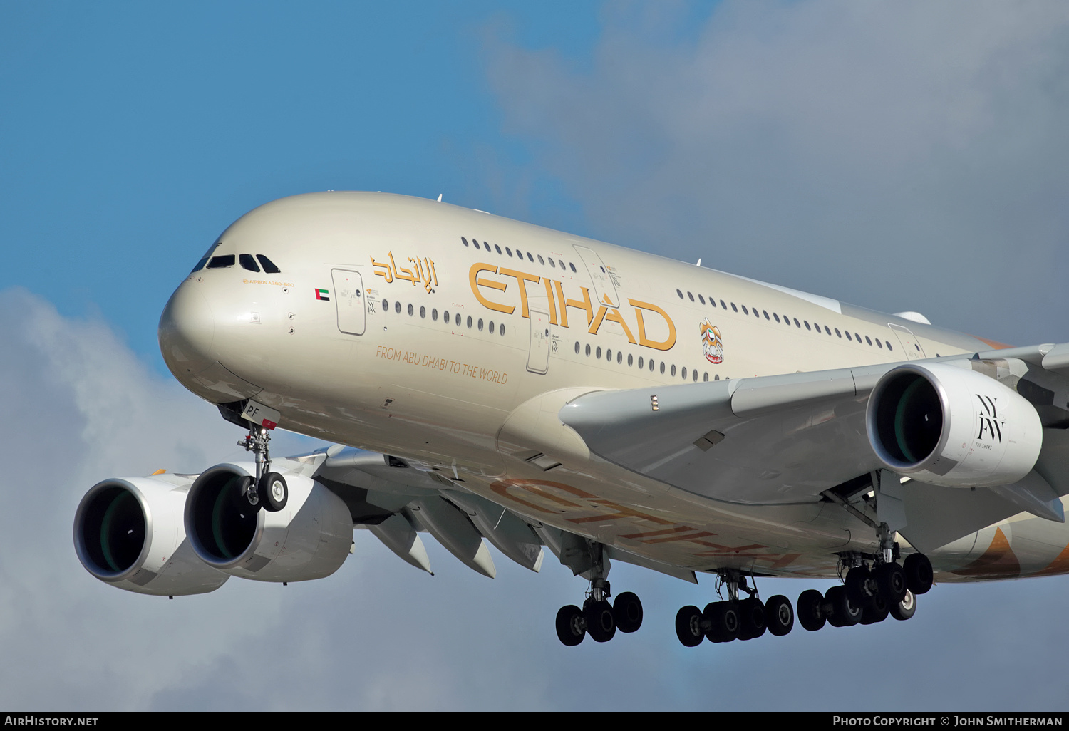 Aircraft Photo of A6-APF | Airbus A380-861 | Etihad Airways | AirHistory.net #255986