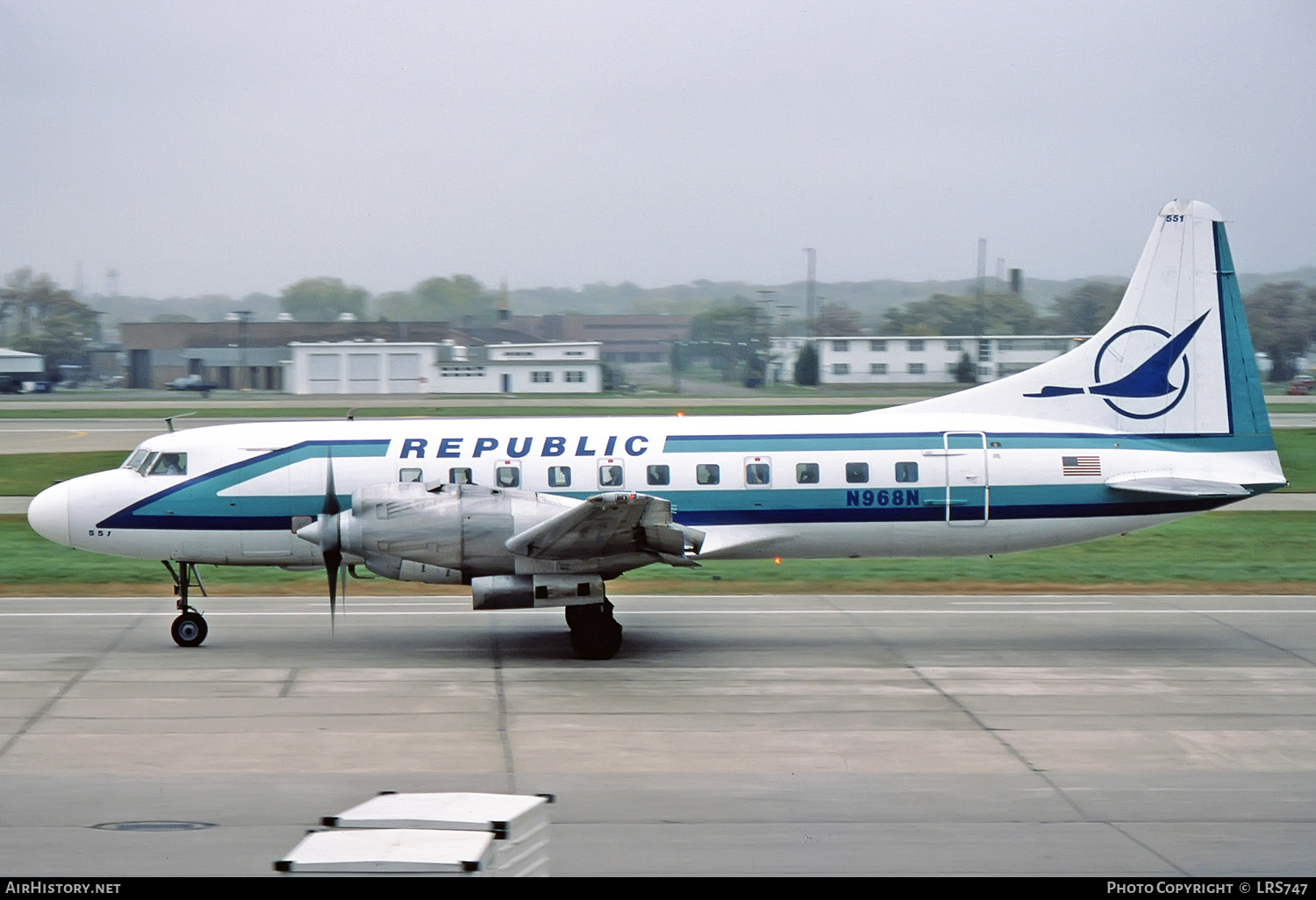 Aircraft Photo of N968N | Convair 580 | Republic Airlines | AirHistory.net #256009