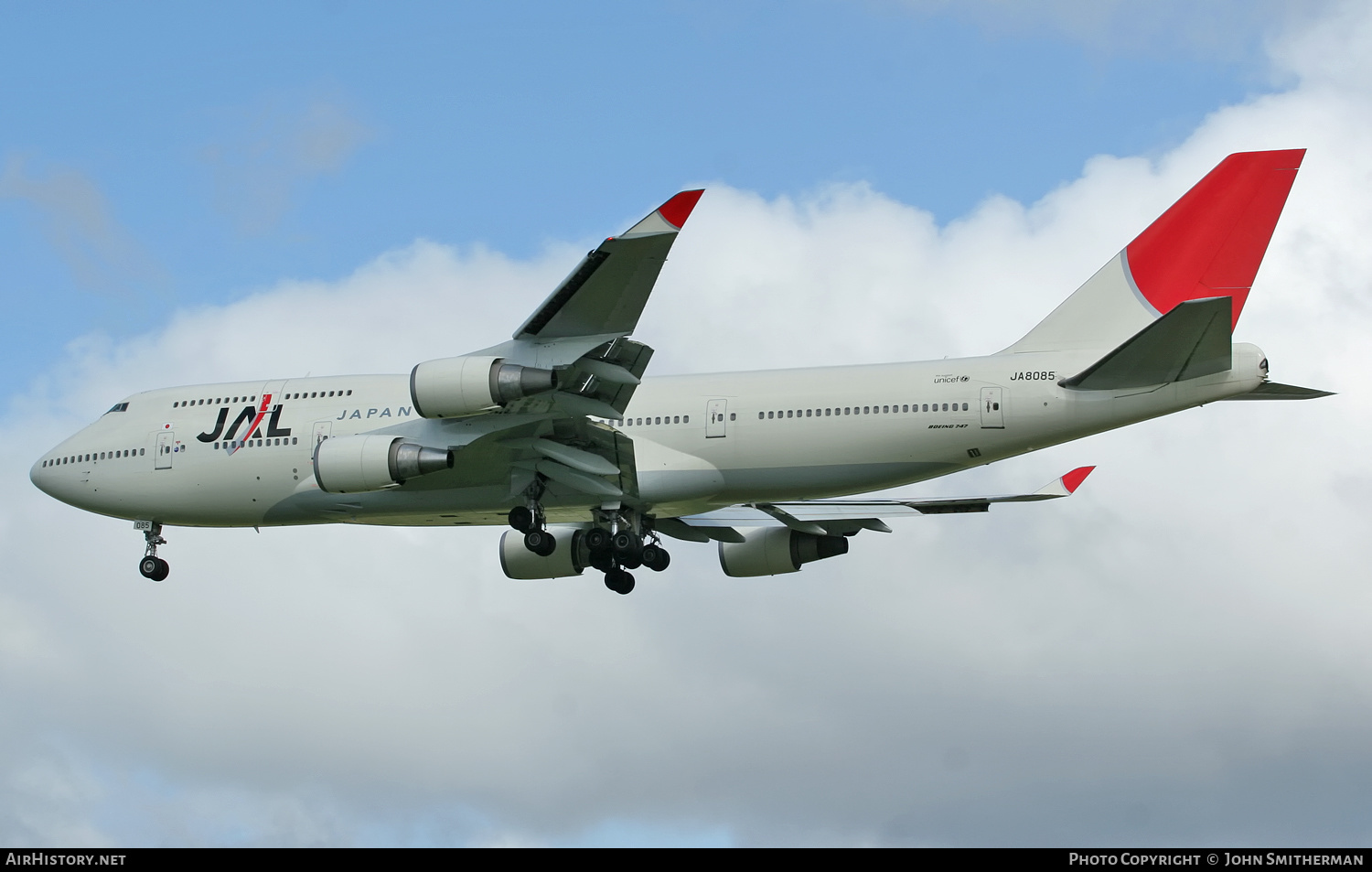 Aircraft Photo of JA8085 | Boeing 747-446 | Japan Airlines - JAL | AirHistory.net #256018
