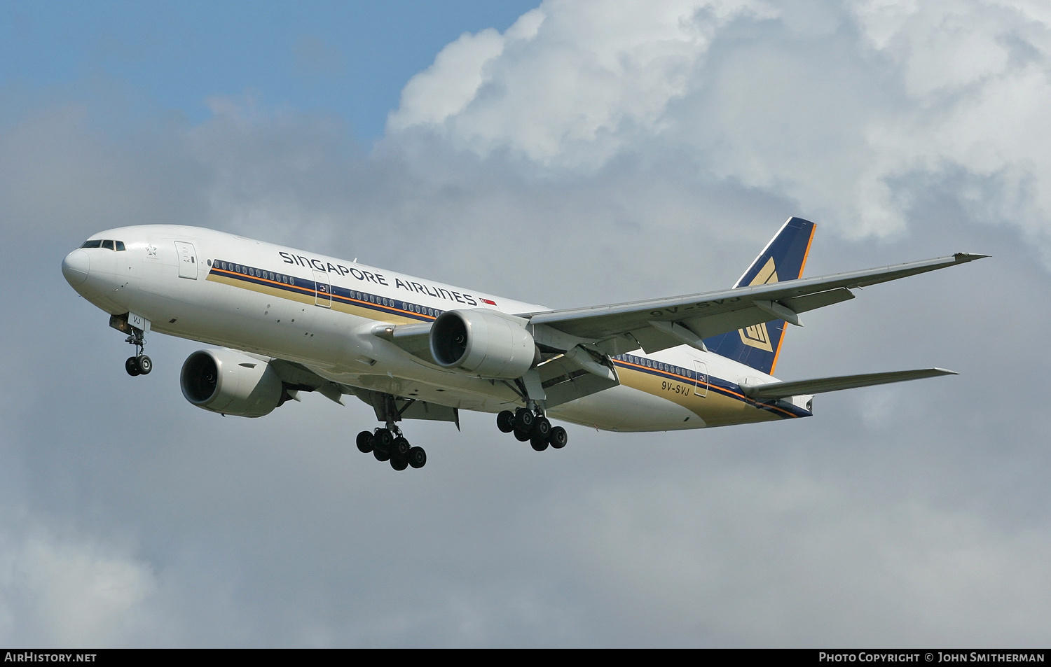 Aircraft Photo of 9V-SVJ | Boeing 777-212/ER | Singapore Airlines | AirHistory.net #256038