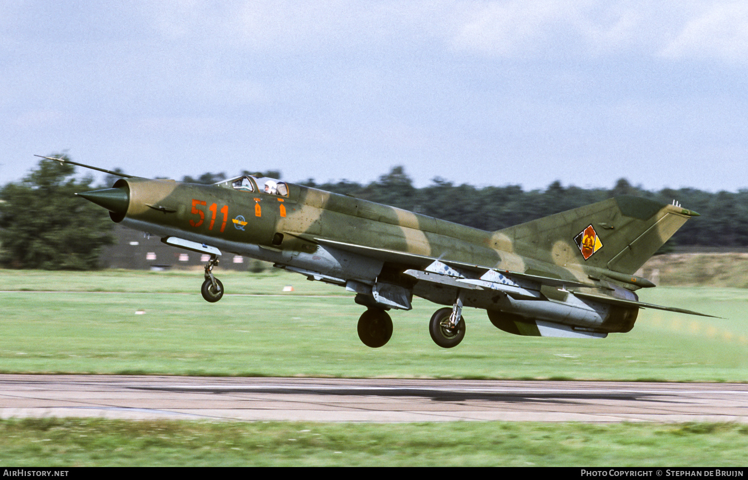 Aircraft Photo of 511 | Mikoyan-Gurevich MiG-21MF | East Germany - Air Force | AirHistory.net #256047