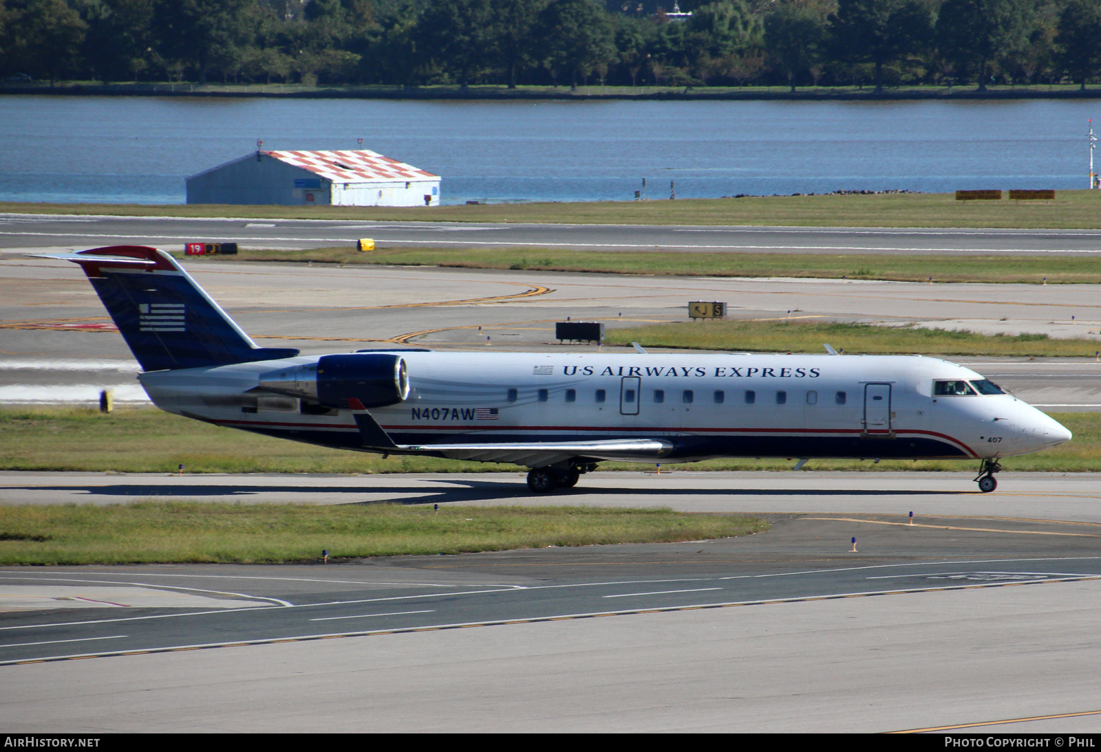 Aircraft Photo of N407AW | Bombardier CRJ-200LR (CL-600-2B19) | US Airways Express | AirHistory.net #256076