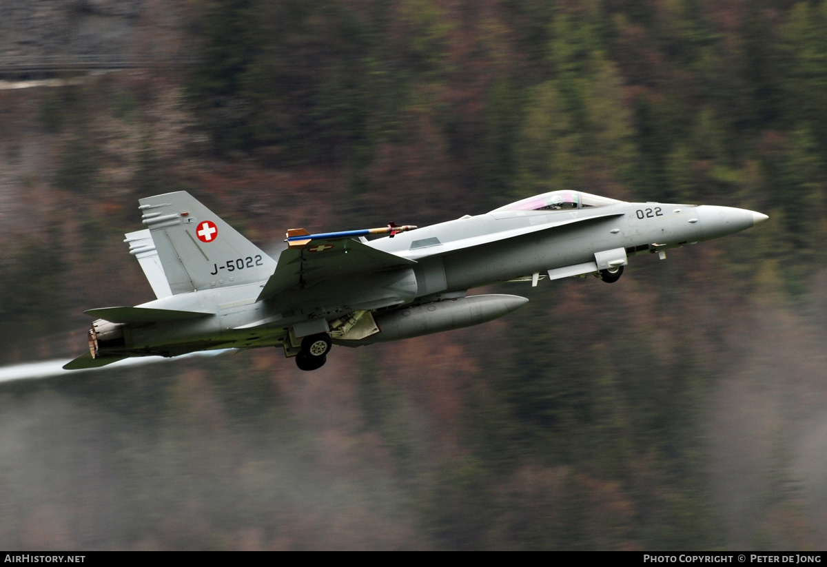 Aircraft Photo of J-5022 | McDonnell Douglas F/A-18C Hornet | Switzerland - Air Force | AirHistory.net #256082