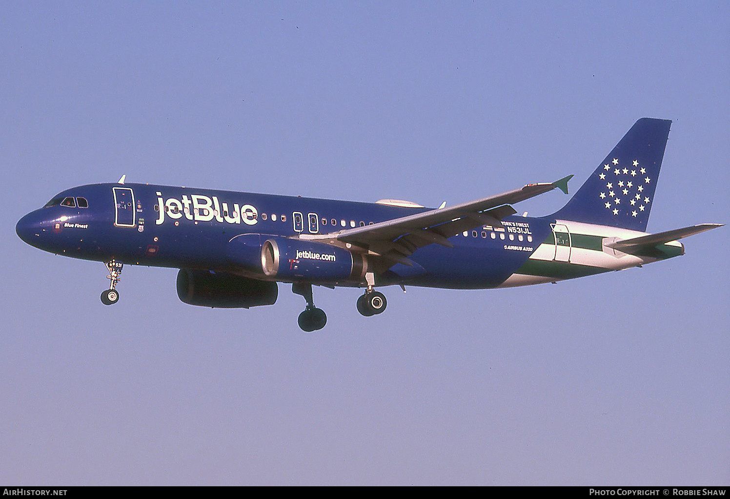 Aircraft Photo of N531JL | Airbus A320-232 | JetBlue Airways | AirHistory.net #256118