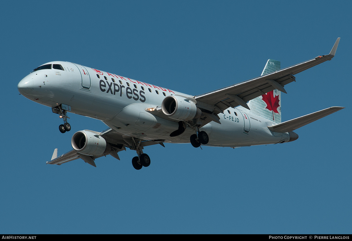 Aircraft Photo of C-FEJD | Embraer 175LR (ERJ-170-200LR) | Air Canada Express | AirHistory.net #256143