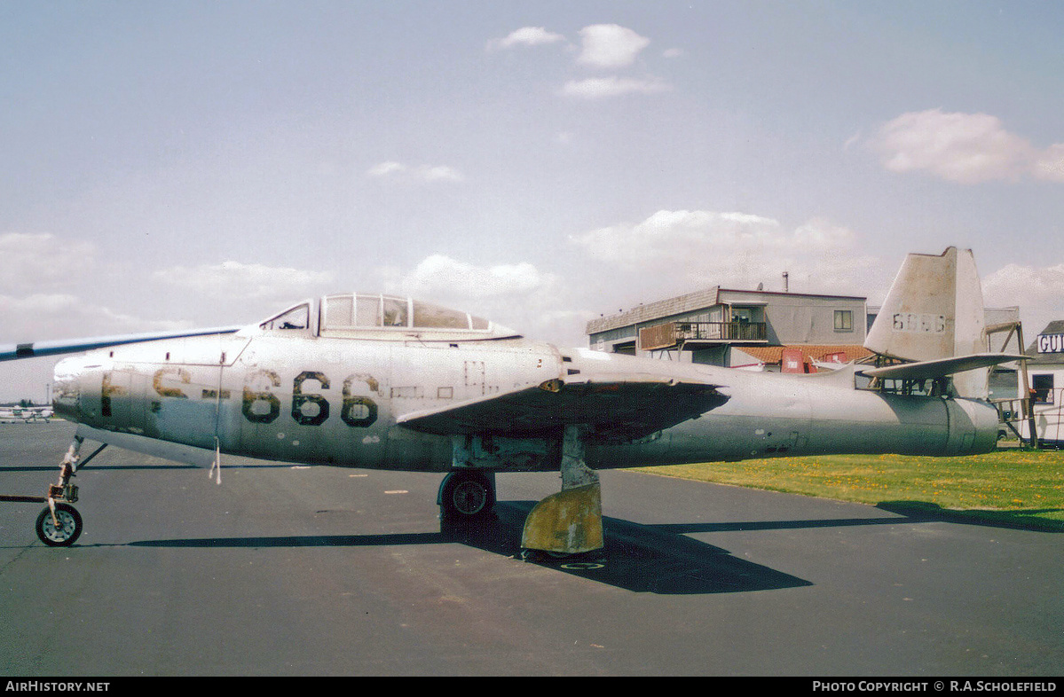 Aircraft Photo of 46-666 / 6666 | Republic F-84B Thunderjet | USA - Air Force | AirHistory.net #256174