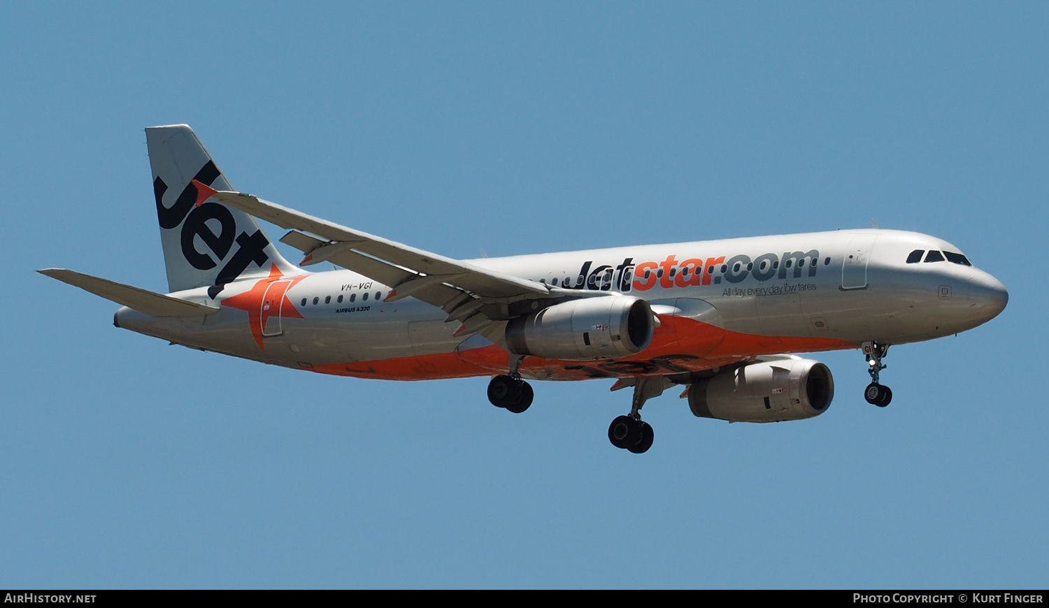 Aircraft Photo of VH-VGI | Airbus A320-232 | Jetstar Airways | AirHistory.net #256264