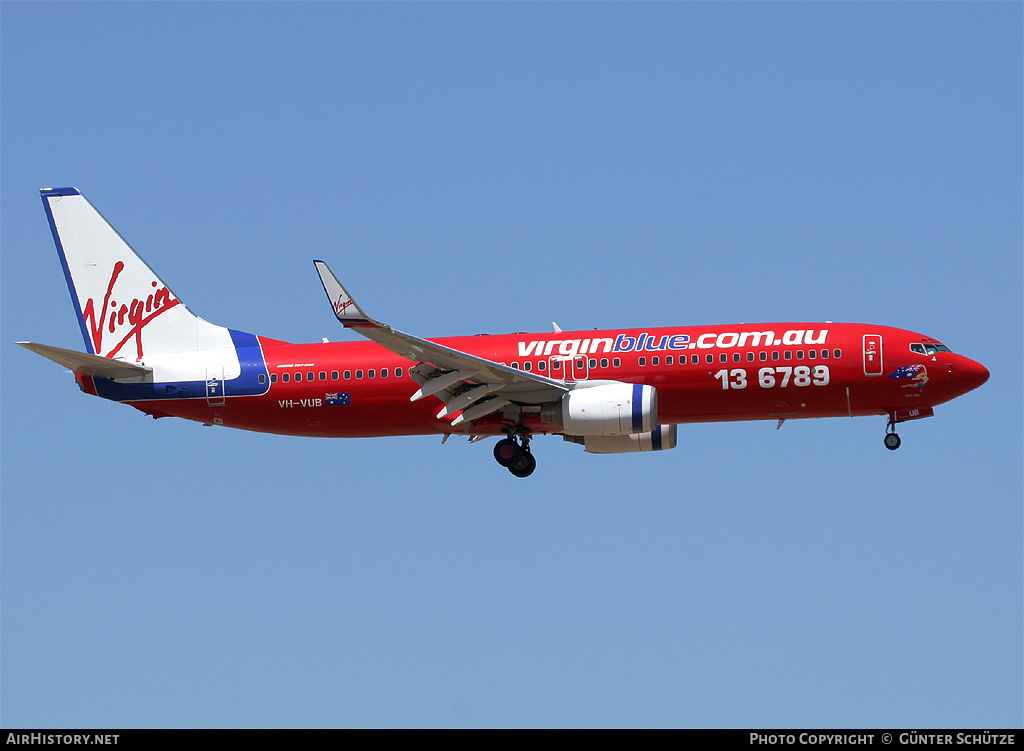 Aircraft Photo of VH-VUB | Boeing 737-8FE | Virgin Blue Airlines | AirHistory.net #256340