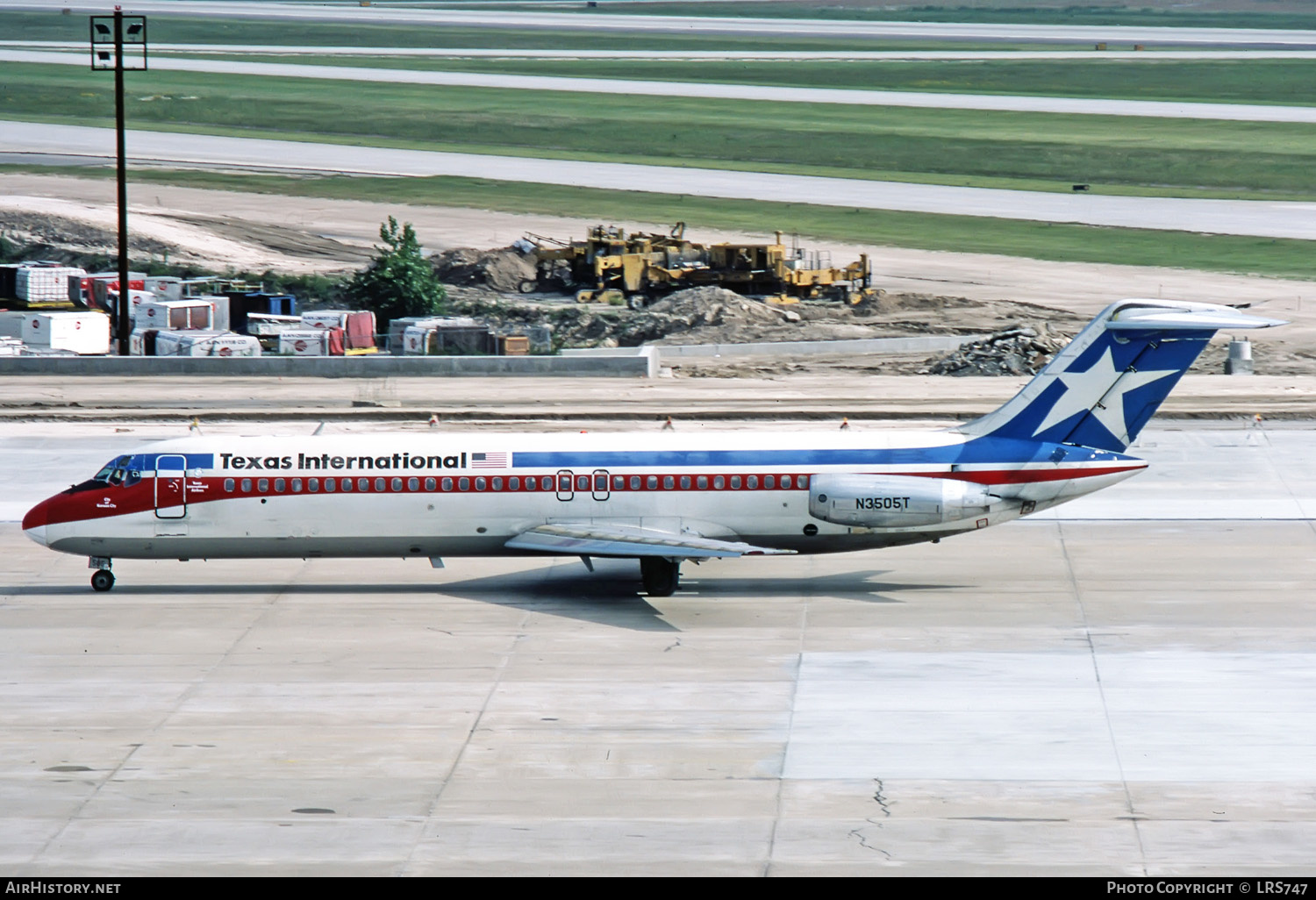 Aircraft Photo of N3505T | McDonnell Douglas DC-9-32 | Texas International Airlines | AirHistory.net #256357