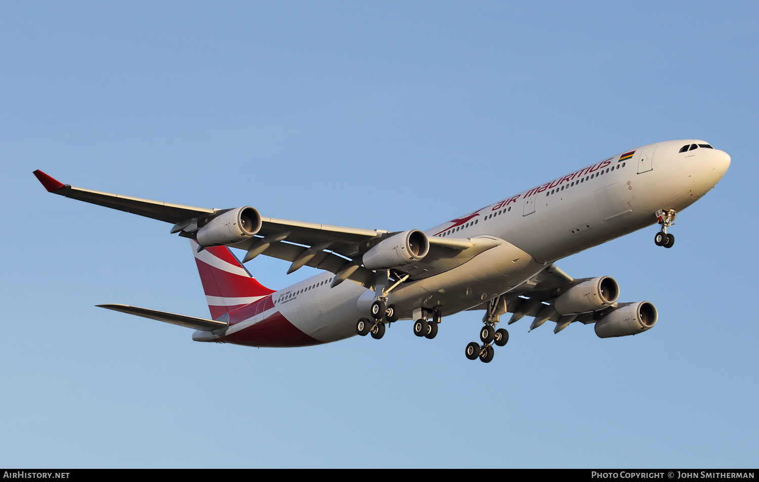 Aircraft Photo of 3B-NBJ | Airbus A340-313 | Air Mauritius | AirHistory.net #256364