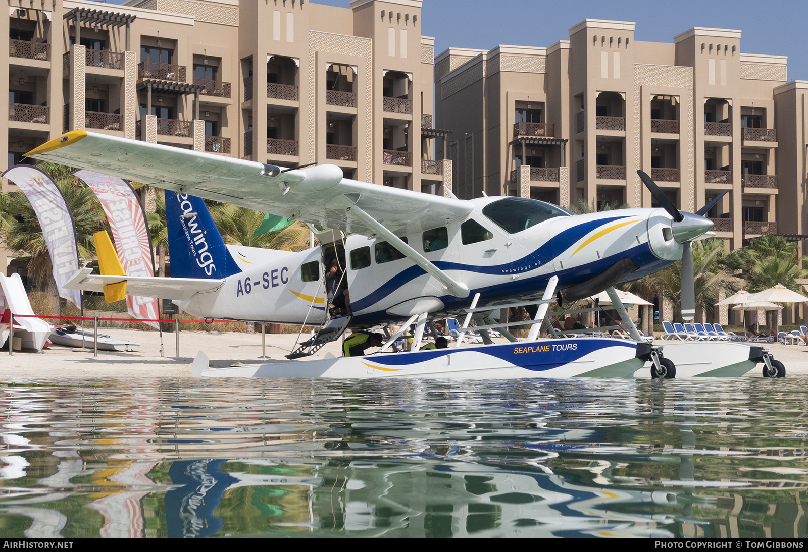 Aircraft Photo of A6-SEC | Cessna 208 Caravan I | Seawings Seaplane Tours | AirHistory.net #256453