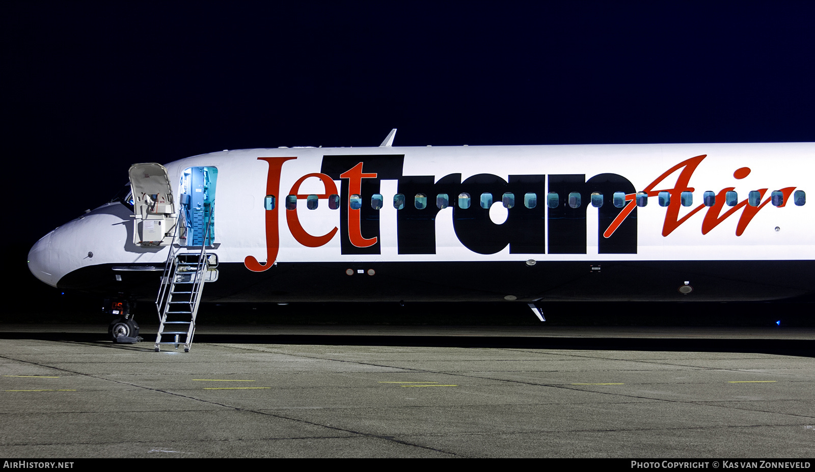 Aircraft Photo of YR-MDS | McDonnell Douglas MD-82 (DC-9-82) | JeTran Air | AirHistory.net #256454