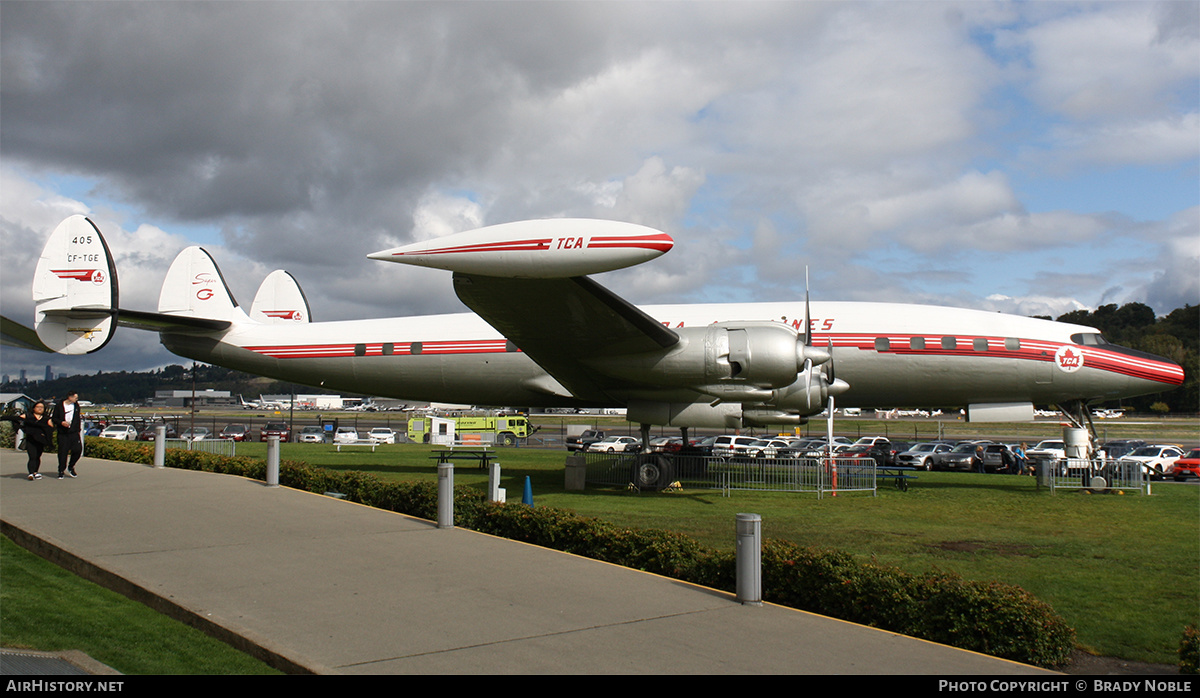 Aircraft Photo of CF-TGE | Lockheed L-1049G Super Constellation | Trans-Canada Air Lines - TCA | AirHistory.net #256495
