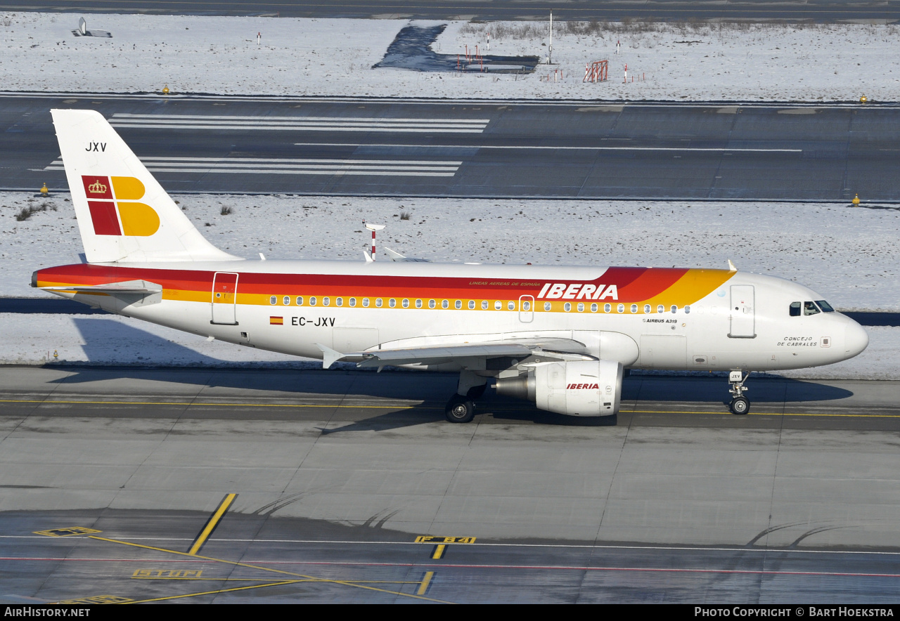 Aircraft Photo of EC-JXV | Airbus A319-111 | Iberia | AirHistory.net #256521