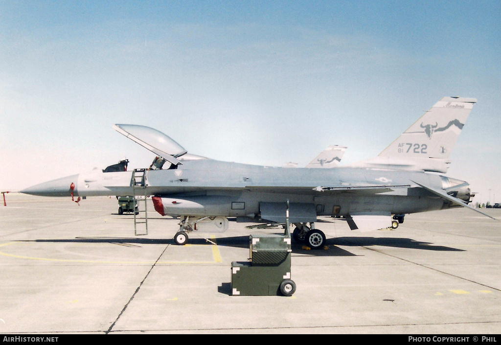 Aircraft Photo of 81-0722 / AF81-722 | General Dynamics F-16A/ADF Fighting Falcon | USA - Air Force | AirHistory.net #256581
