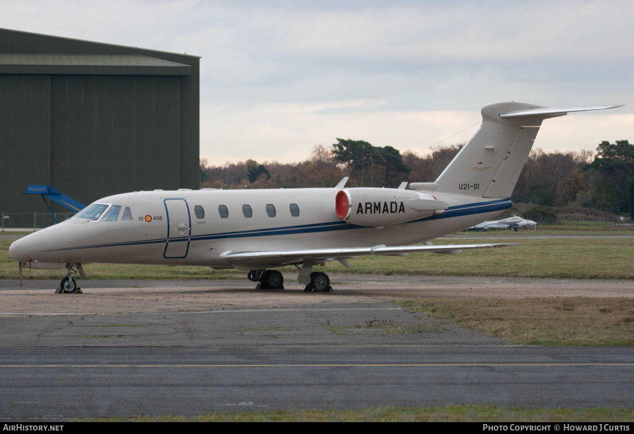 Aircraft Photo of U.21-01 | Cessna 650 Citation VII | Spain - Navy | AirHistory.net #256617