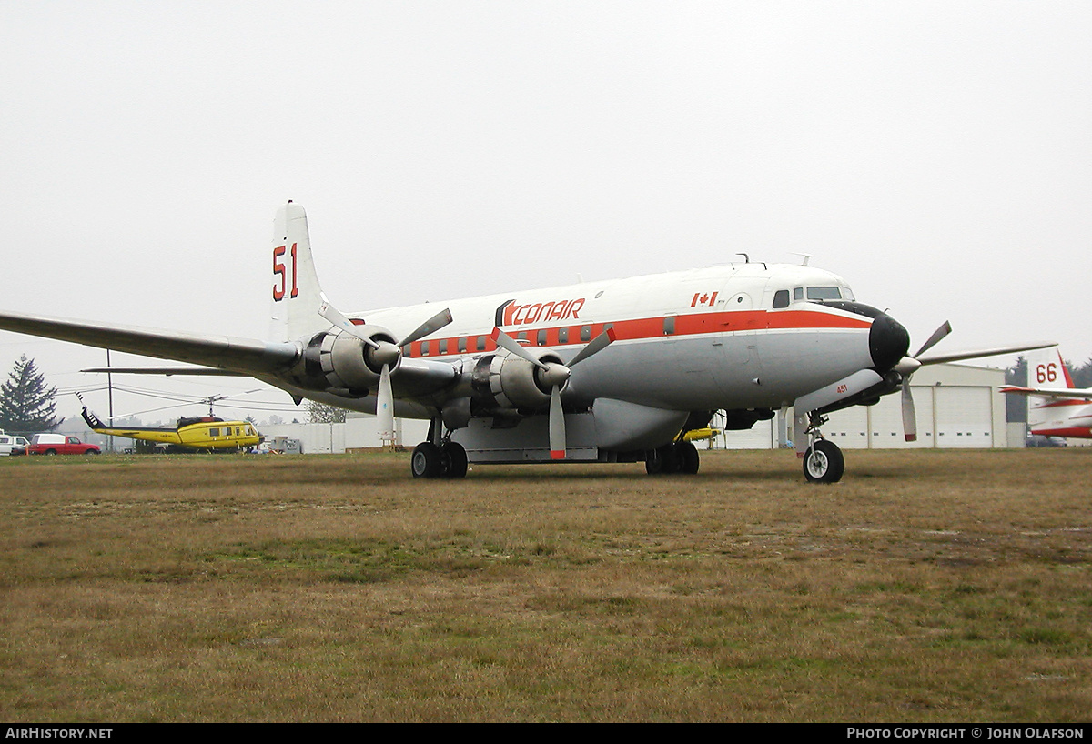 Aircraft Photo of C-GIBS | Douglas DC-6C/AT | Conair Aviation | AirHistory.net #256655