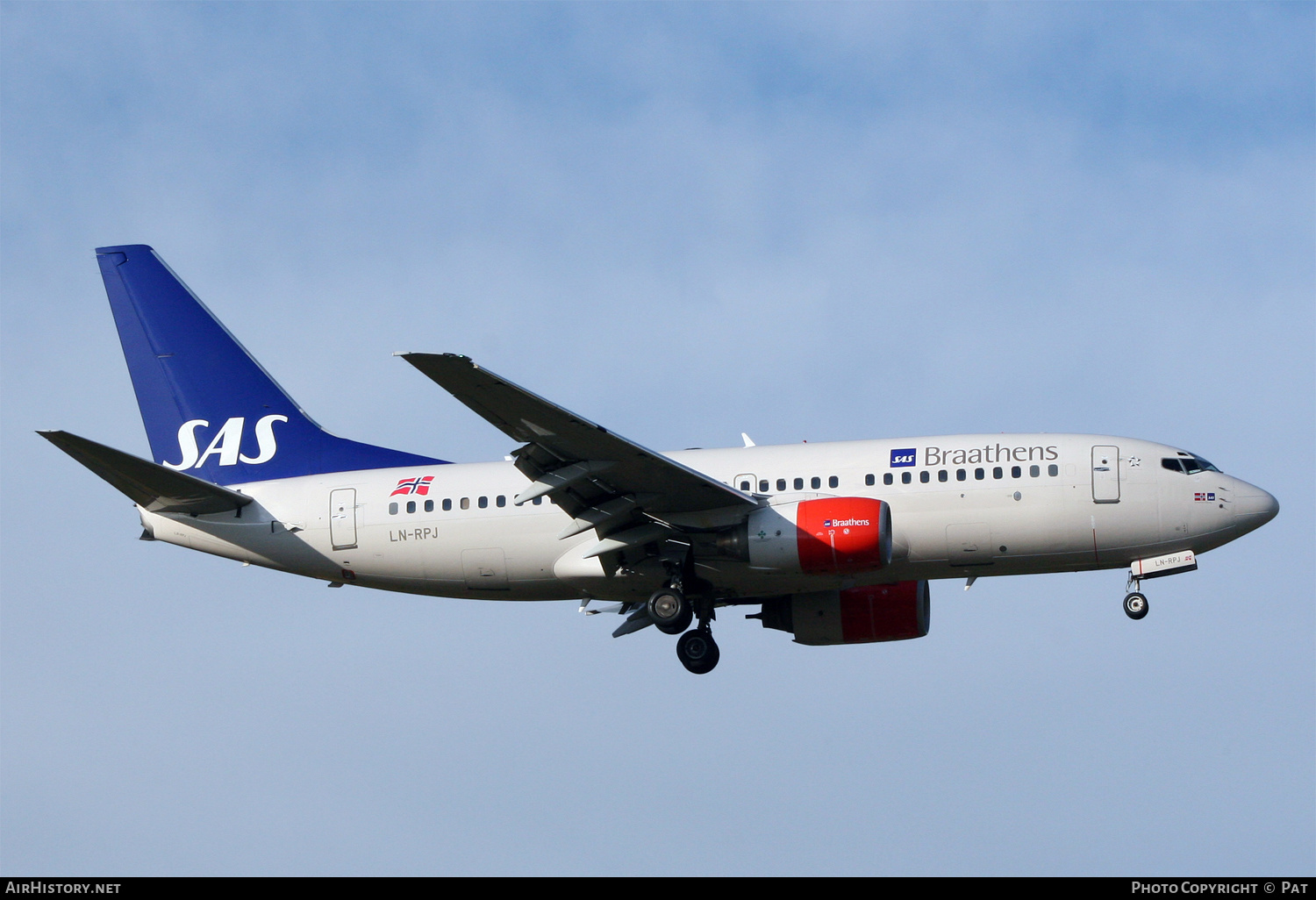 Aircraft Photo of LN-RPJ | Boeing 737-783 | SAS Braathens | AirHistory.net #256662