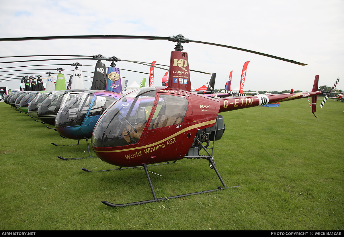 Aircraft Photo of G-ETIN | Robinson R-22 Beta | HQ Aviation | AirHistory.net #256725