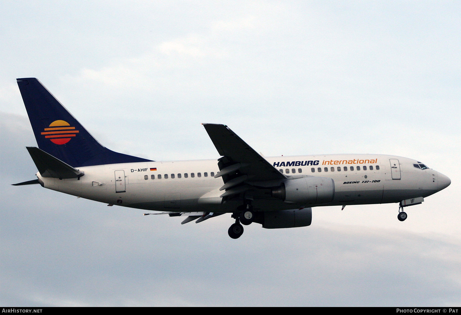 Aircraft Photo of D-AHIF | Boeing 737-73S | Hamburg International | AirHistory.net #256737