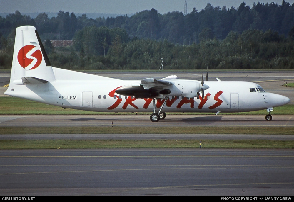 Aircraft Photo of SE-LEM | Fokker 50 | Skyways | AirHistory.net #256744