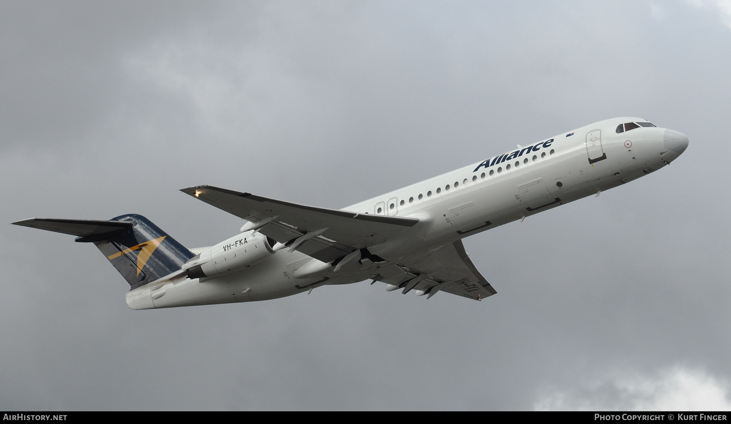 Aircraft Photo of VH-FKA | Fokker 100 (F28-0100) | Alliance Airlines | AirHistory.net #256757