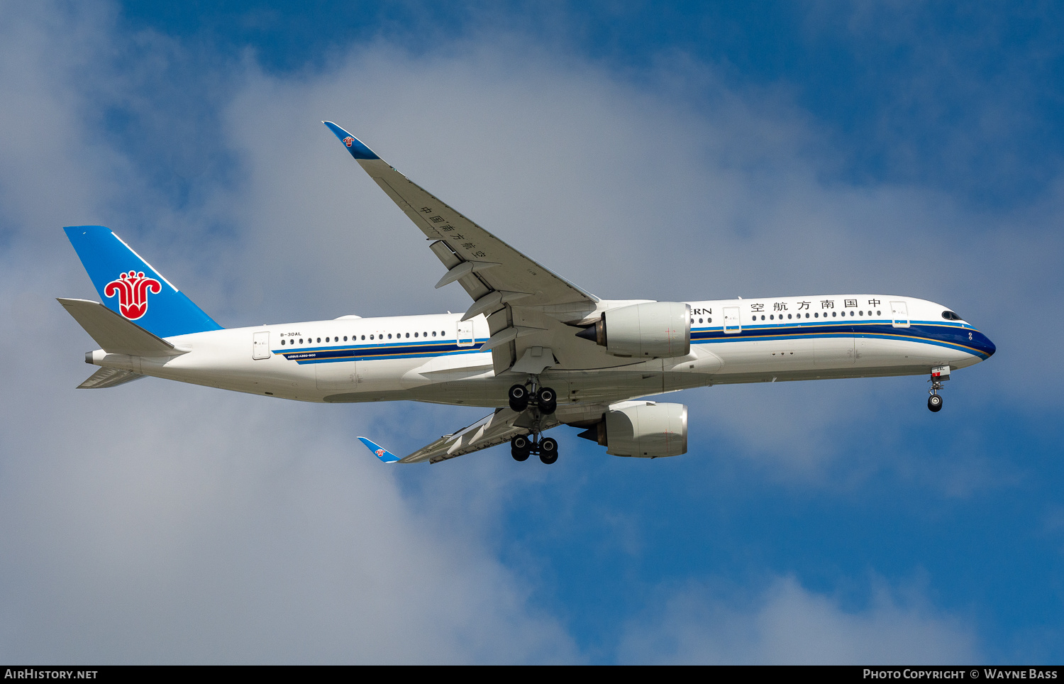 Aircraft Photo of B-30AL | Airbus A350-941 | China Southern Airlines | AirHistory.net #256763