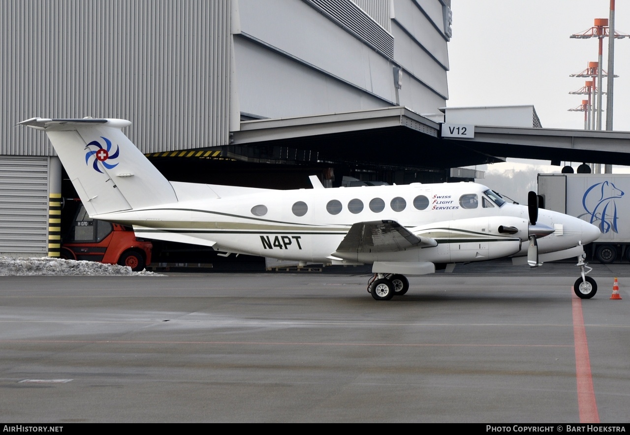 Aircraft Photo of N4PT | Beech B200 Super King Air | Swiss Flight Services | AirHistory.net #256772