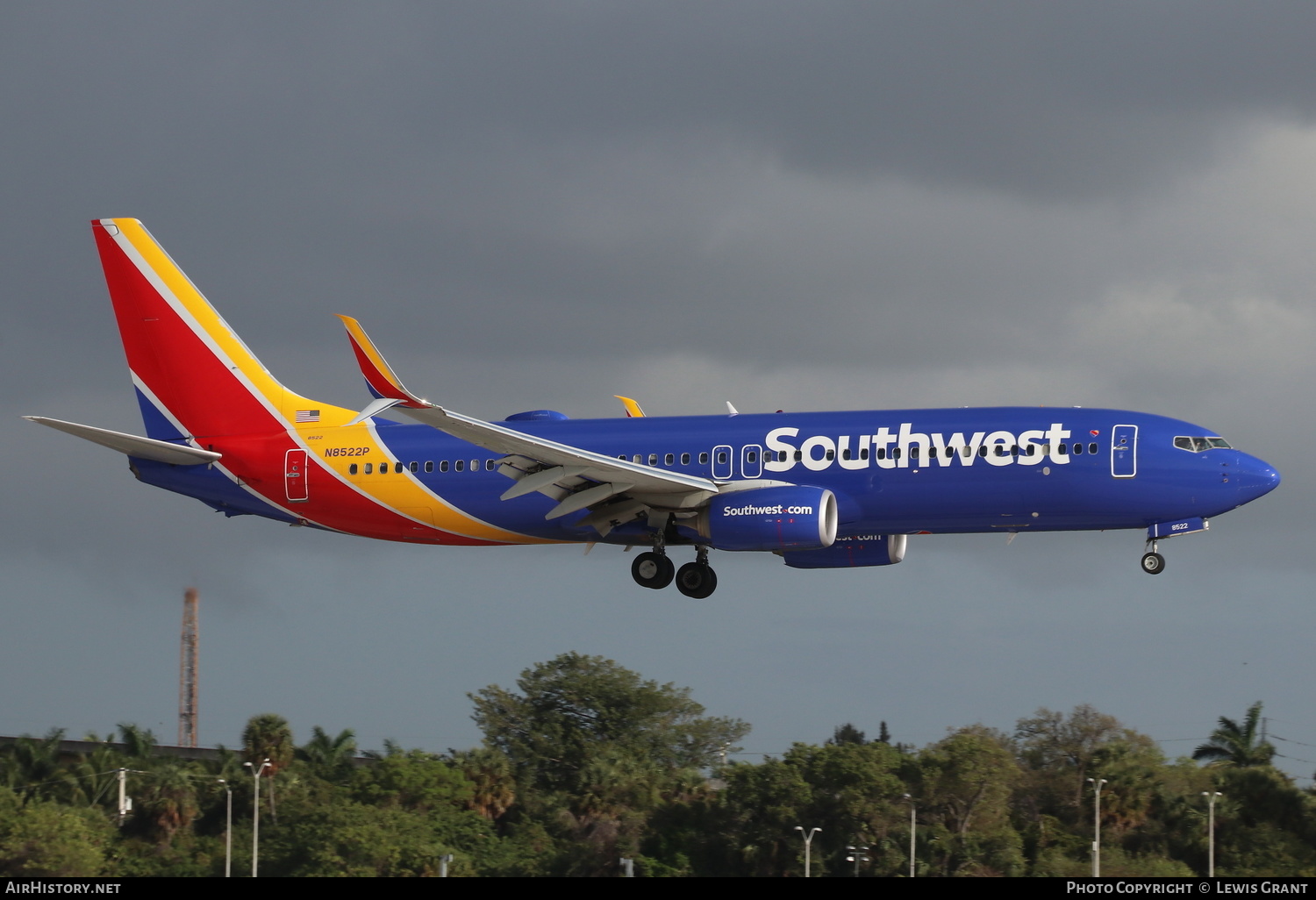 Aircraft Photo of N8522P | Boeing 737-8H4 | Southwest Airlines | AirHistory.net #256799