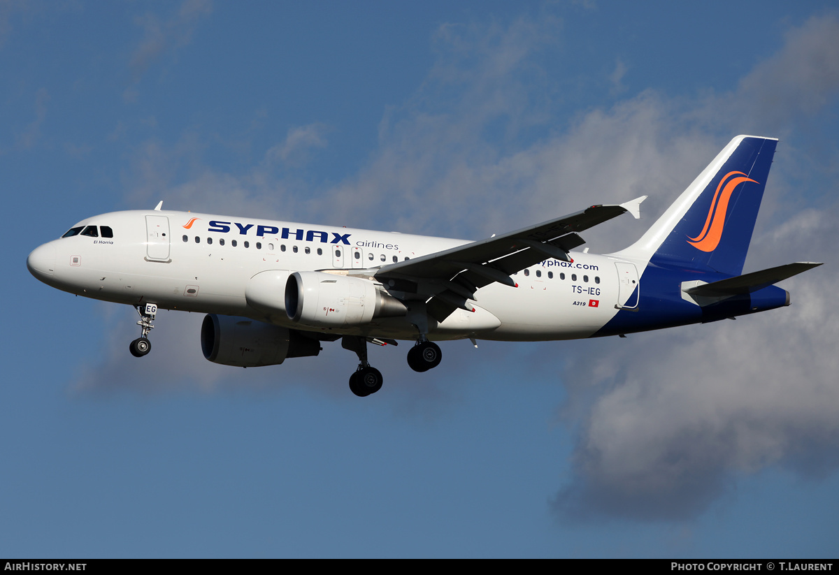 Aircraft Photo of TS-IEG | Airbus A319-112 | Syphax Airlines | AirHistory.net #256801
