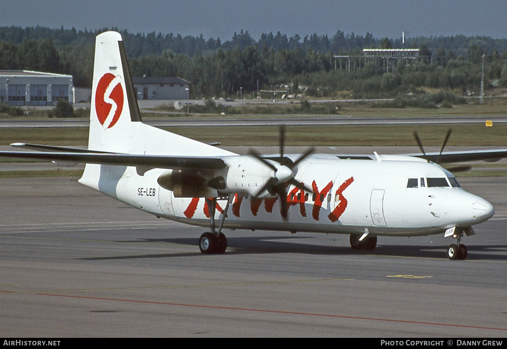 Aircraft Photo of SE-LEB | Fokker 50 | Skyways | AirHistory.net #256810