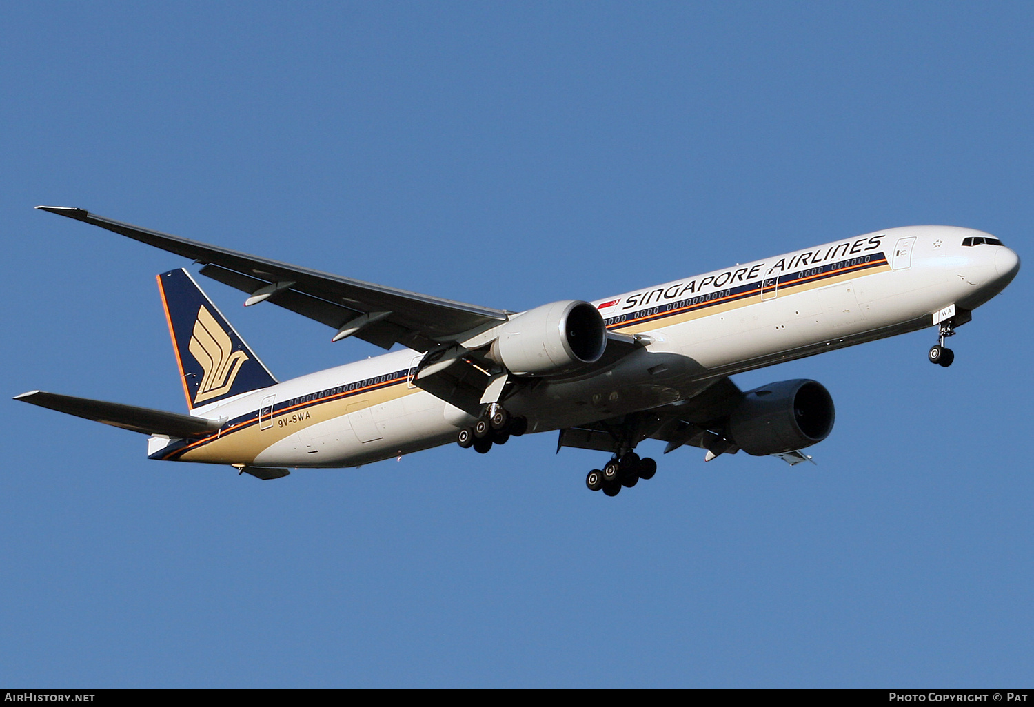 Aircraft Photo of 9V-SWA | Boeing 777-312/ER | Singapore Airlines | AirHistory.net #256880