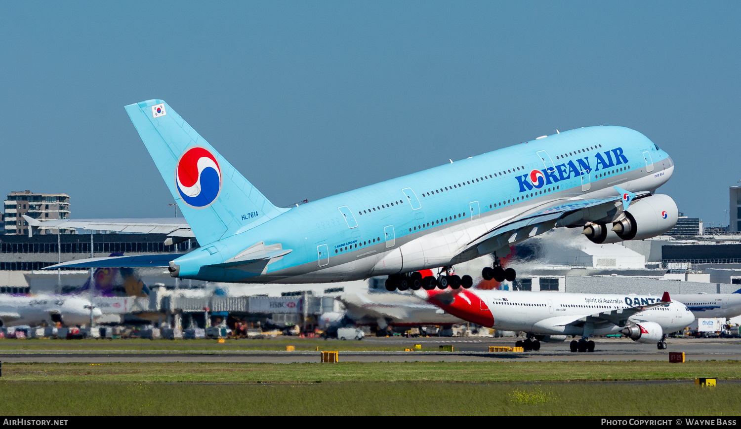 Aircraft Photo of HL7614 | Airbus A380-861 | Korean Air | AirHistory.net #256892