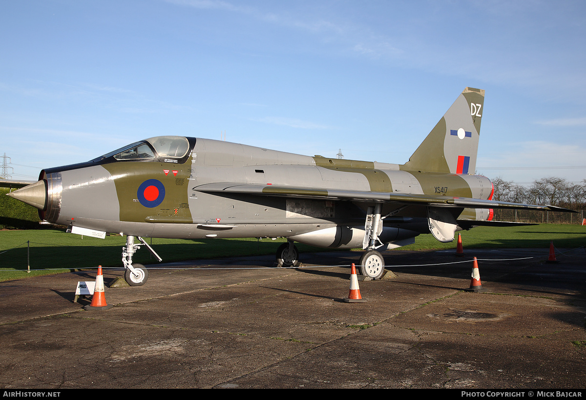 Aircraft Photo of XS417 | English Electric Lightning T5 | UK - Air Force | AirHistory.net #256923