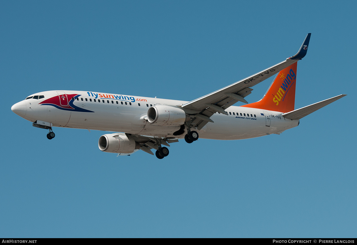 Aircraft Photo of OK-TVS | Boeing 737-86N | Sunwing Airlines | AirHistory.net #256937