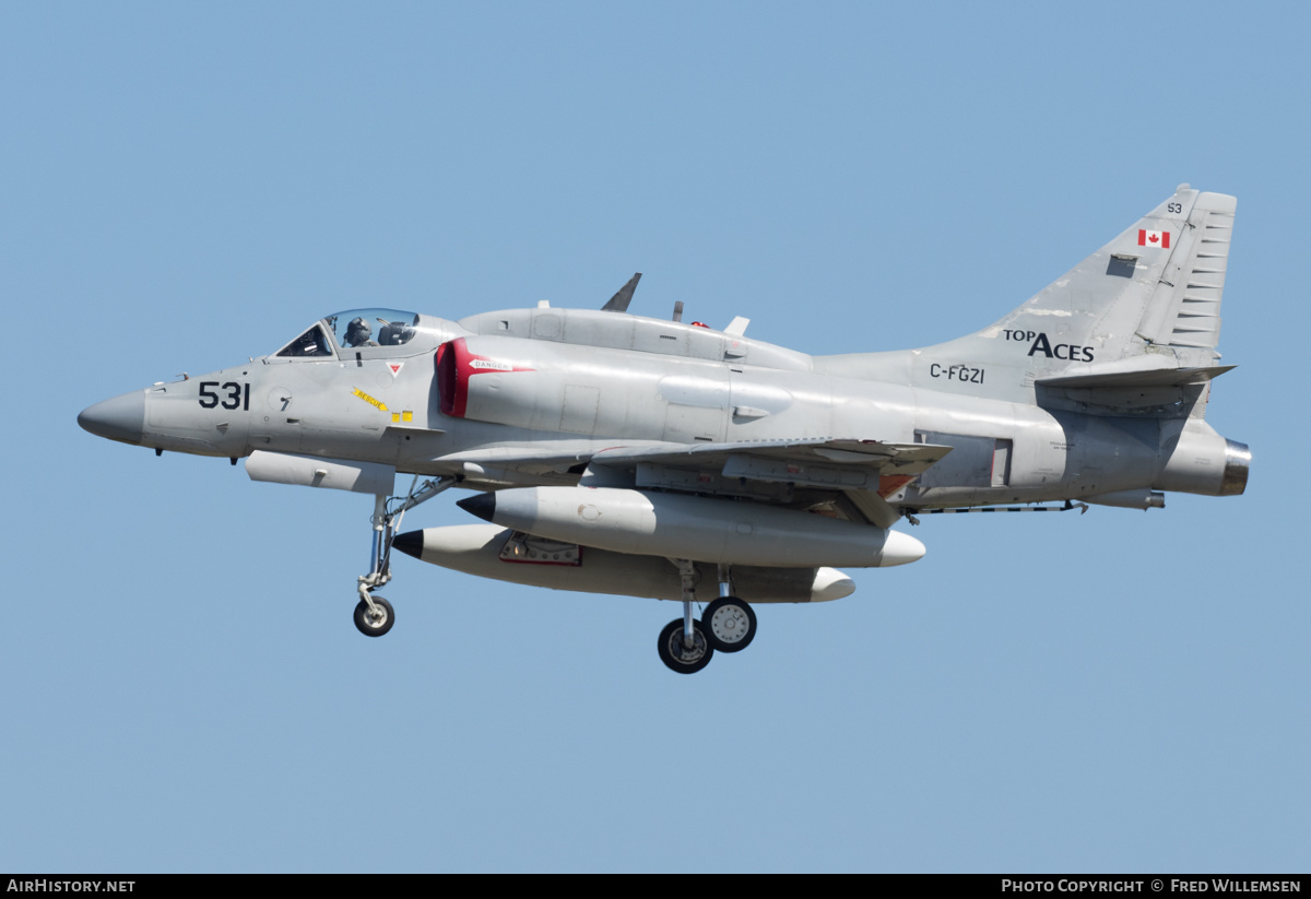 Aircraft Photo of C-FGZI | McDonnell Douglas A-4N Skyhawk II | Top Aces | AirHistory.net #257012