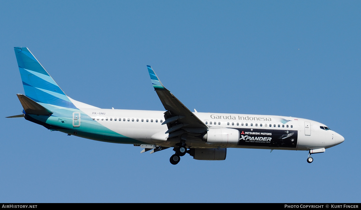 Aircraft Photo of PK-GNU | Boeing 737-8U3 | Garuda Indonesia | AirHistory.net #257013