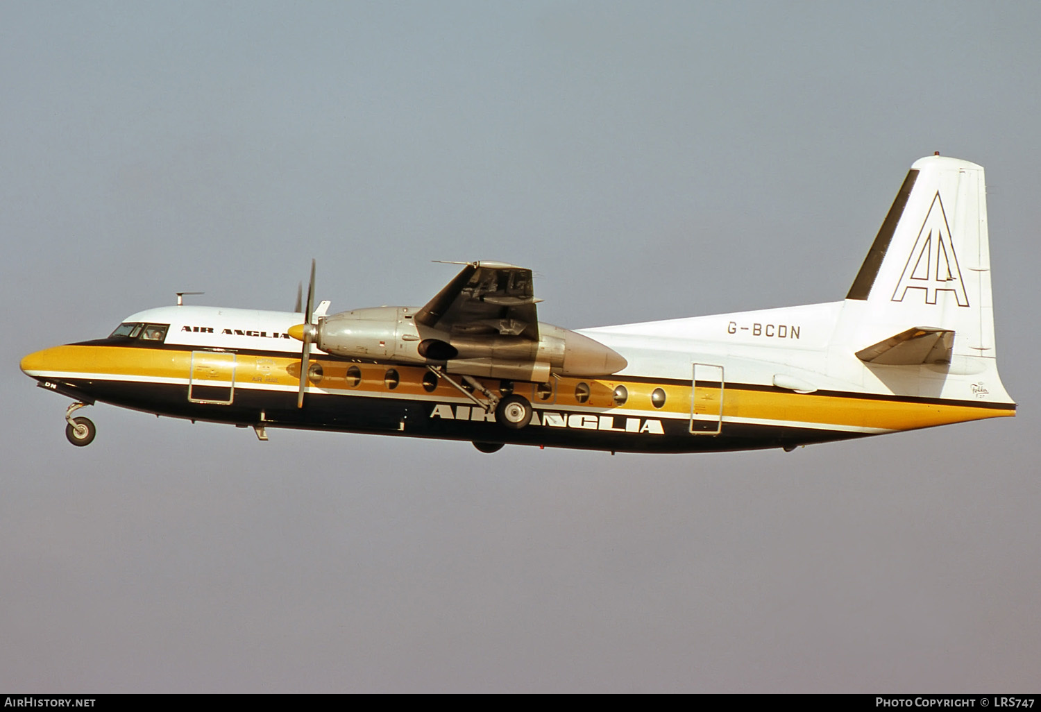 Aircraft Photo of G-BCDN | Fokker F27-200 Friendship | Air Anglia | AirHistory.net #257051