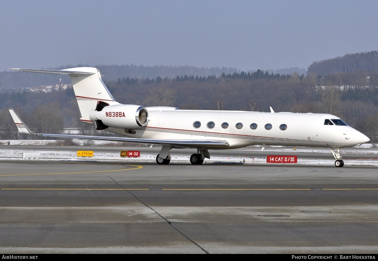 Aircraft Photo of N838BA | Gulfstream Aerospace G-V-SP Gulfstream G550 | AirHistory.net #257067