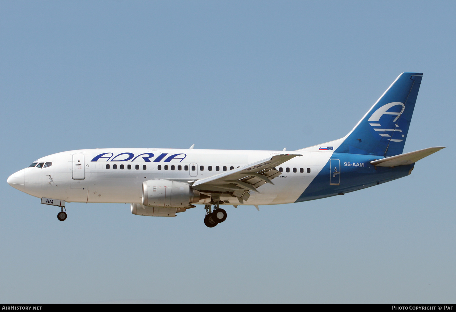 Aircraft Photo of S5-AAM | Boeing 737-528 | Adria Airways | AirHistory.net #257097