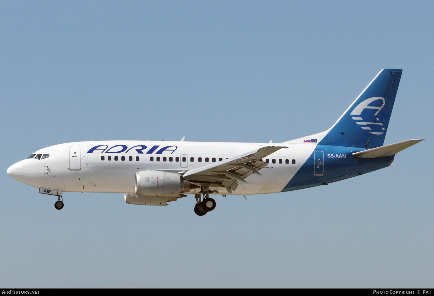 Aircraft Photo of S5-AAM | Boeing 737-528 | Adria Airways | AirHistory.net #257097