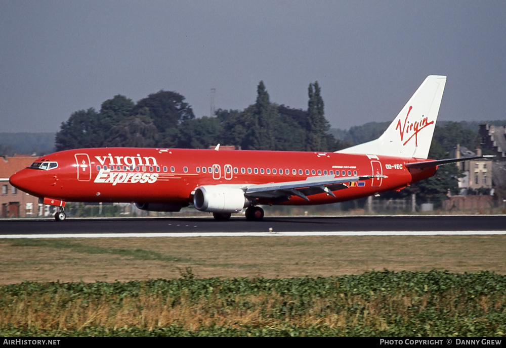 Aircraft Photo of OO-VEC | Boeing 737-46M | Virgin Express | AirHistory.net #257149